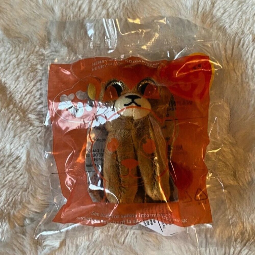 2/$30 MCDONALD'S Ty Teenie Beanie Boo's Henry Kodiak Bear  2021 NIP Ty Tags